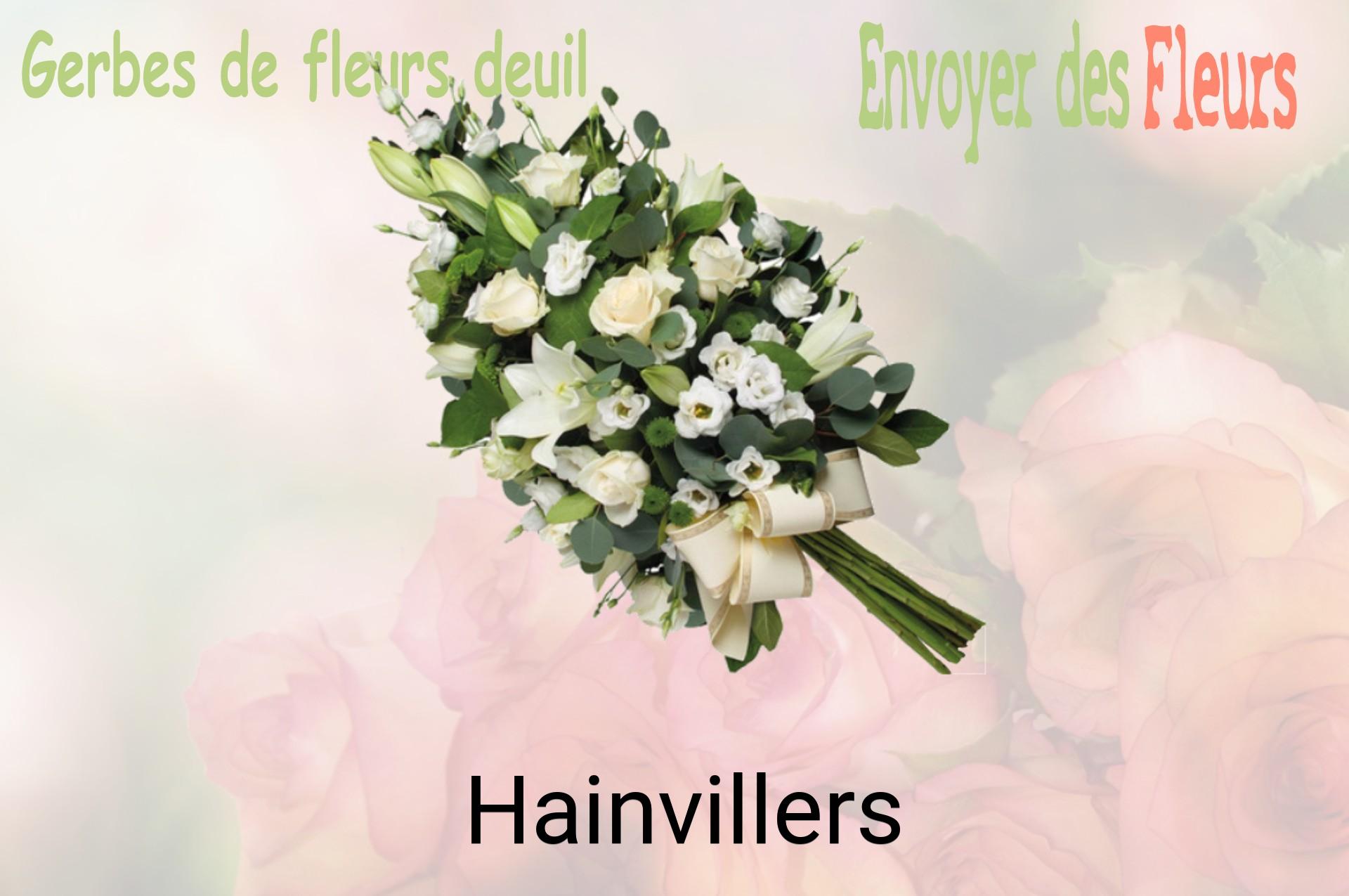 Gerbe de fleurs de deuil livrée à Hainvillers